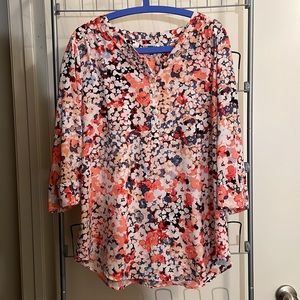 Floral tunic top XL